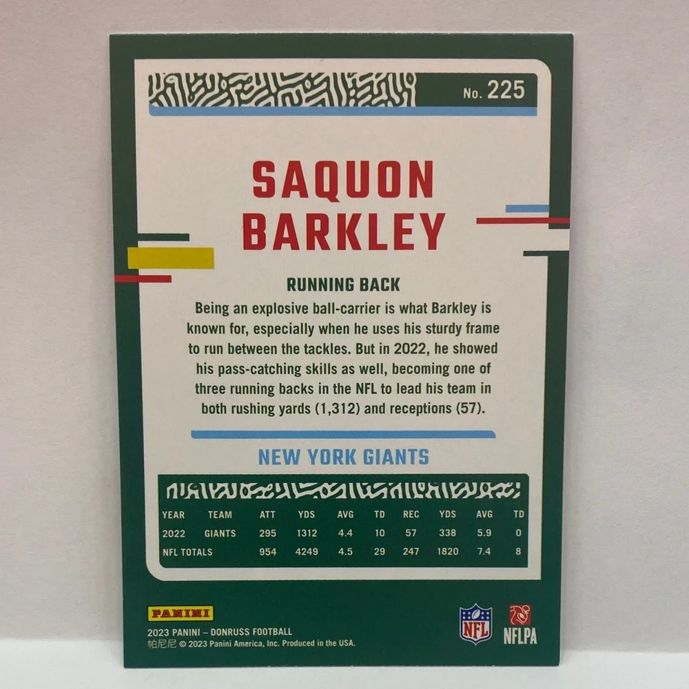 2023 Donruss Saquon Barkley Giants #225 (039)